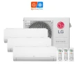 Ar Condicionado Multi Split Tri Split Inverter LG 24000 BTUs (2X9000+1X12000) Quente e Frio 220V