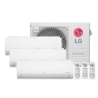 Ar Condicionado Multi Split Tri Split Inverter LG 24000 BTUs (2X9000+1X12000) Quente e Frio 220V